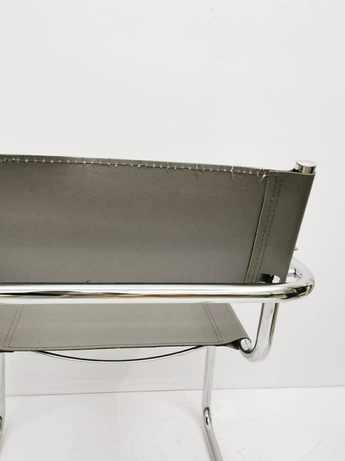 1 Of 2 Model Mg5 Centro Studi Desk Chair By Mart Stam & Marcel Breuer For Matteo Grassi, 1970s photo vinterior