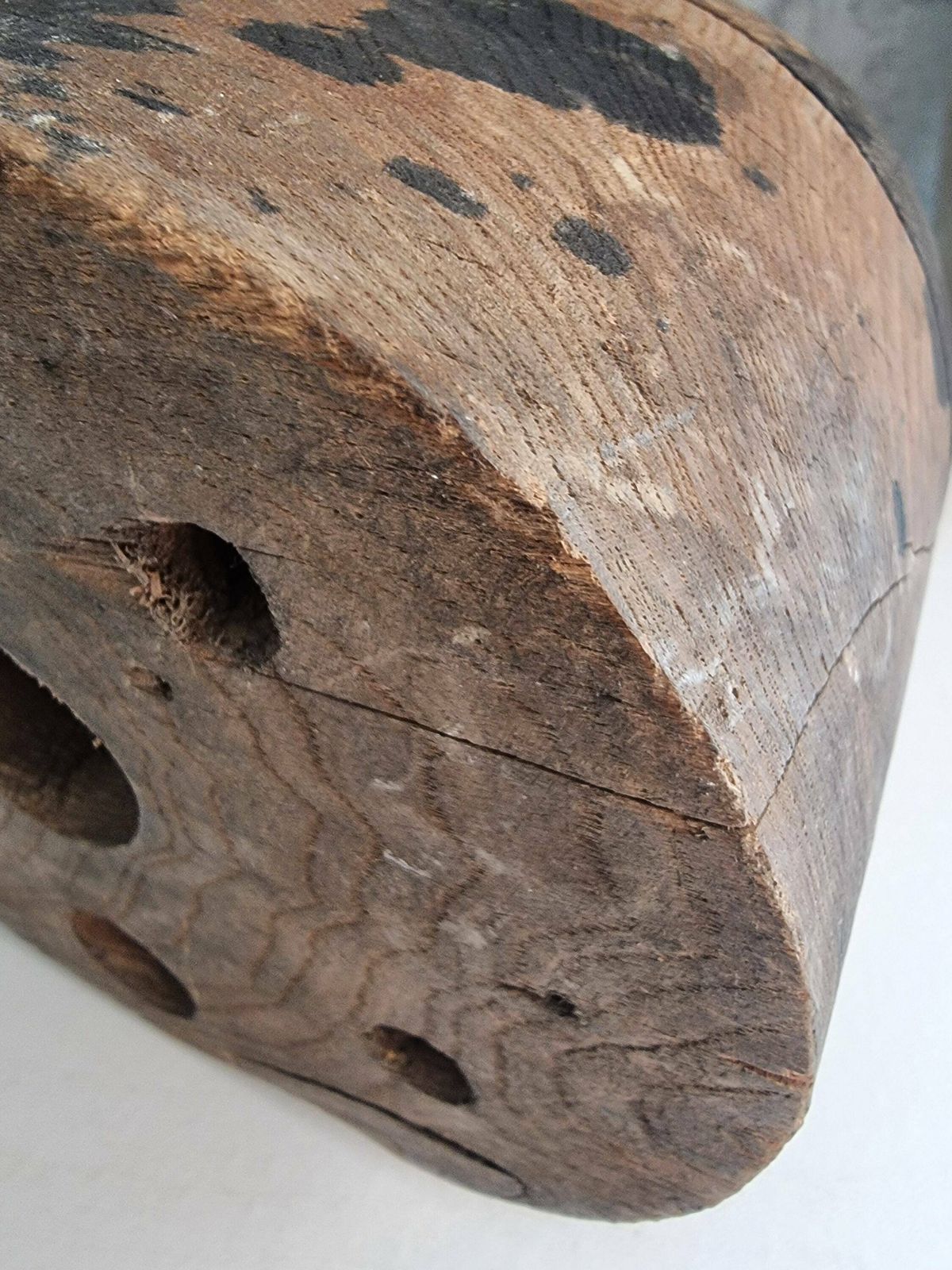photo for sale Antique French Wooden Hat Mold, Millinery Hat Block, Industrial Mold, Hat Block