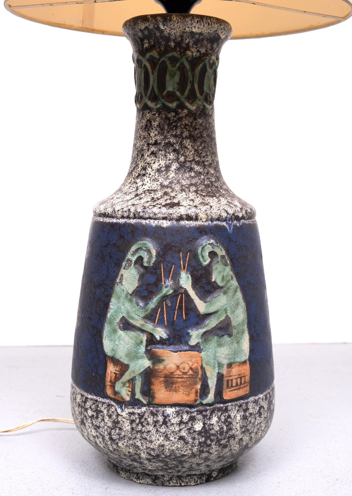 Walter Gerhards Ceramic Floor Lamp 1960s Germany photo furniture
