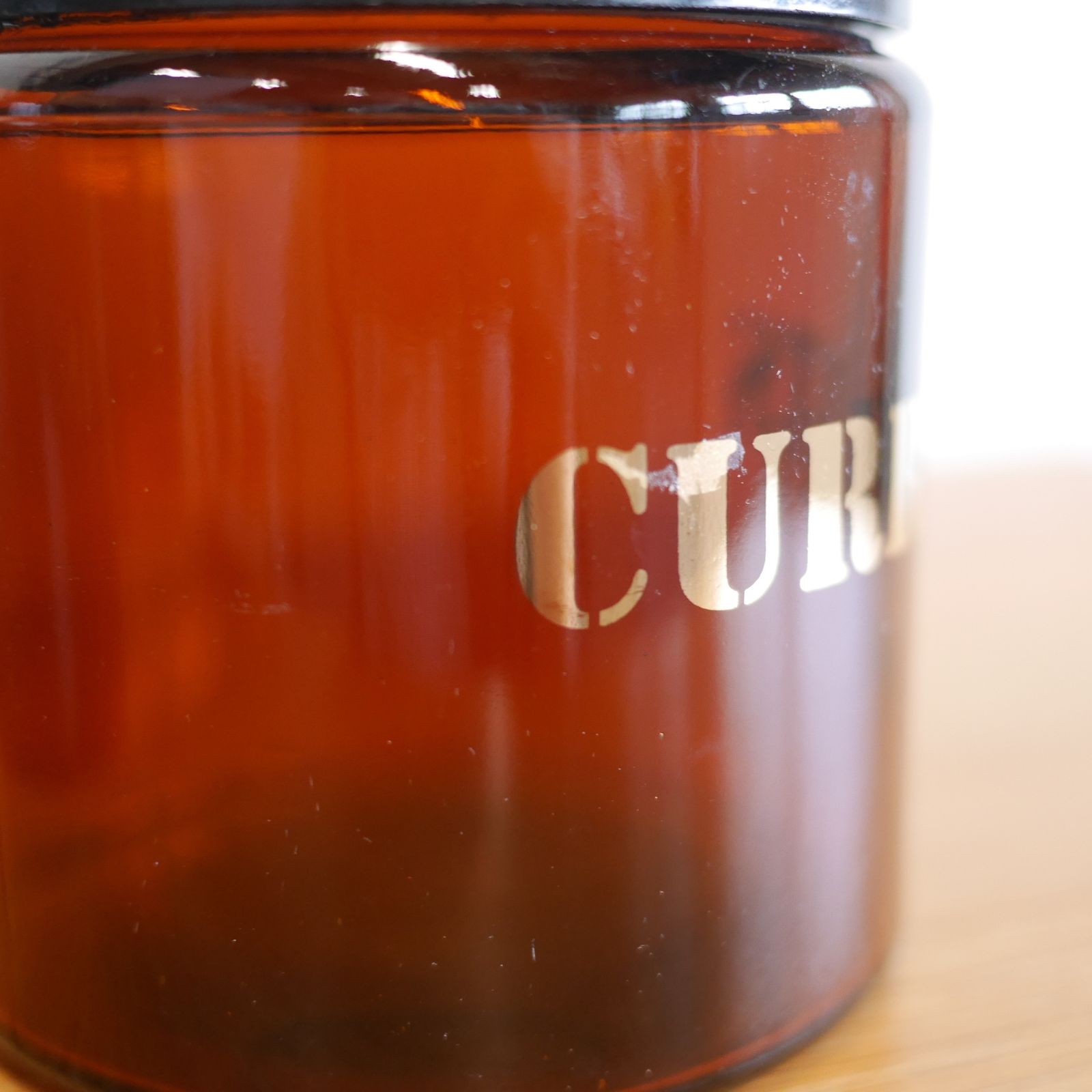 photo furniture Set 3 Mid Century Brown Glass Storage Container Jar Currant