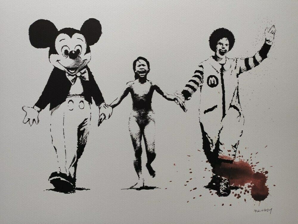 Banksy Signed   American Products: Napalm   Certificate
