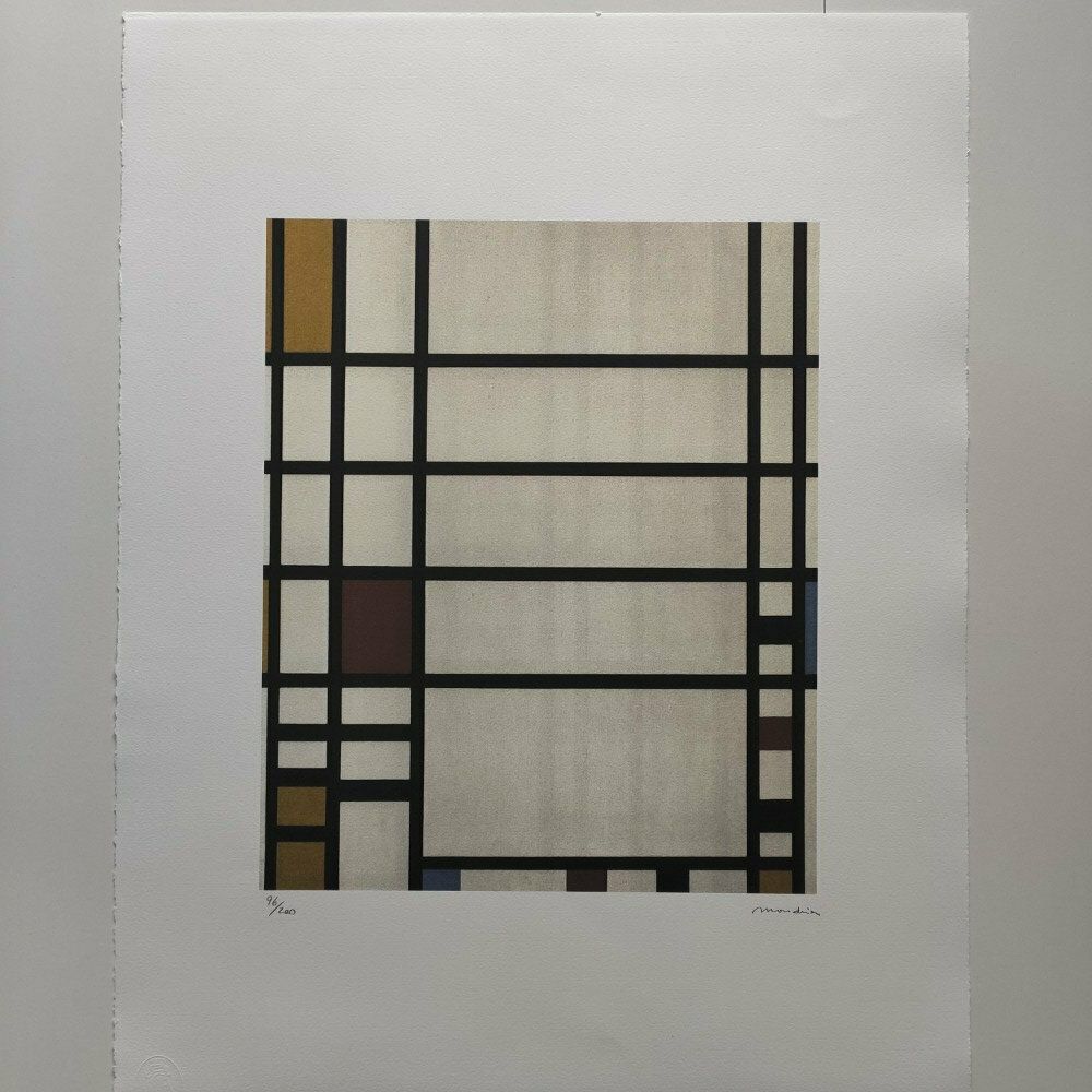Piet Mondrian Signed   Composition   Limited Edition With A Certificate photo for sale