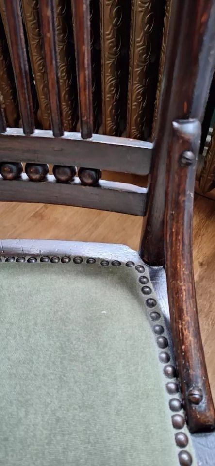 Attractive Antique Hall Or Bedroom Oak Chair C1900 photo for sale