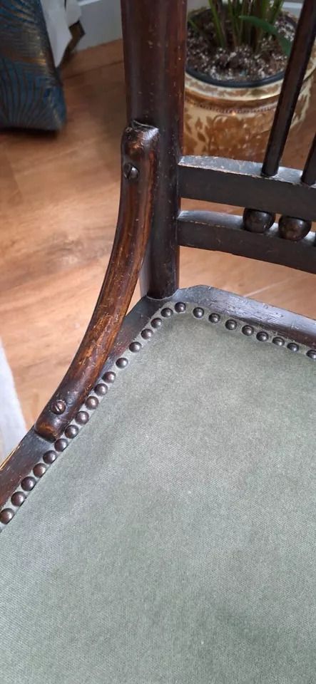 Attractive Antique Hall Or Bedroom Oak Chair C1900 photo Furniture