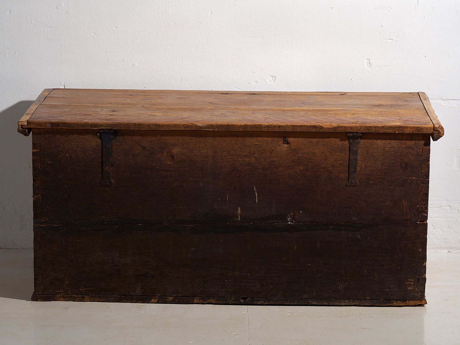 Antique Storage Trunk With Floral Motifs (C.1865) #14 photo for sale