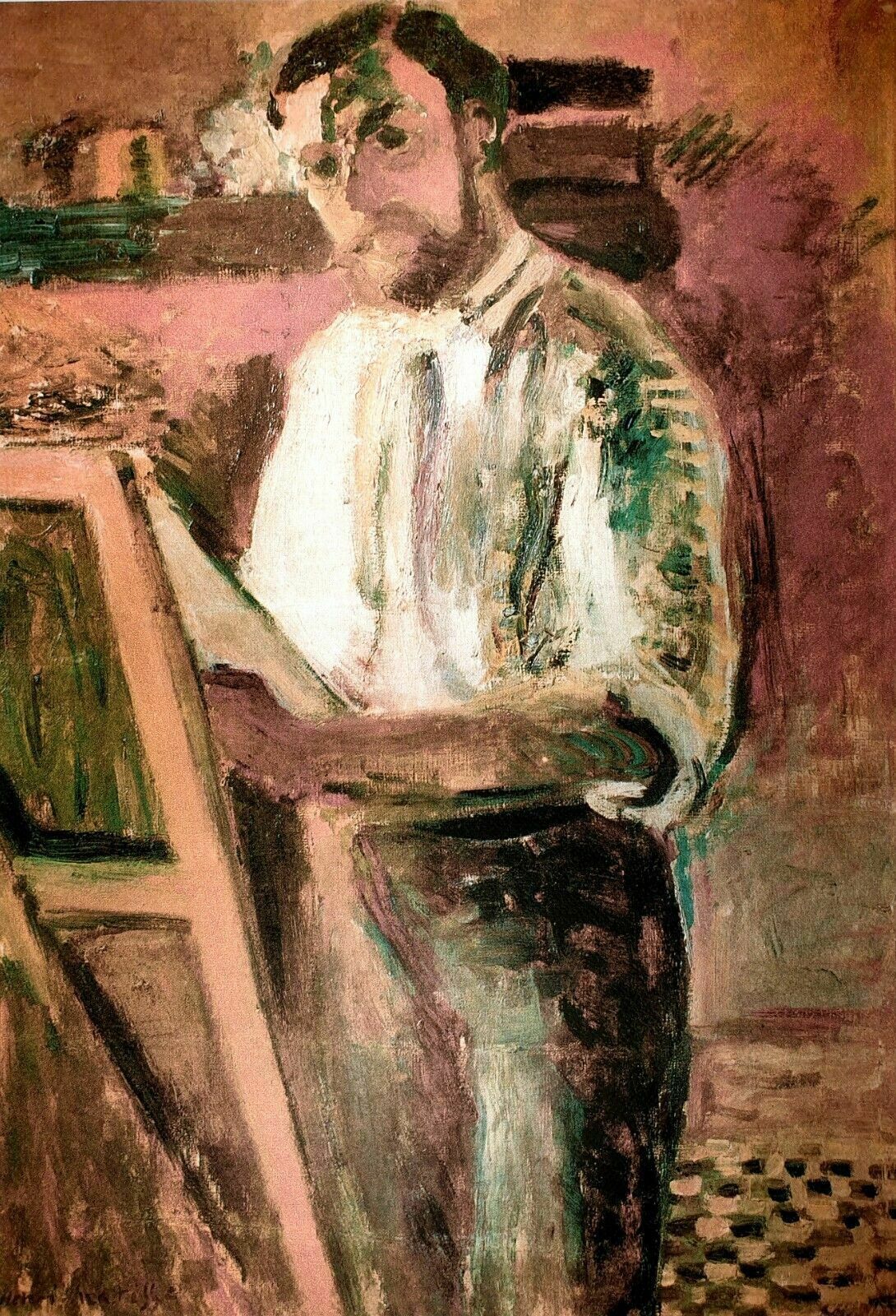 Henri Matisse, Self Portrait In Shirtsleeves, Plate Signed Lithograph