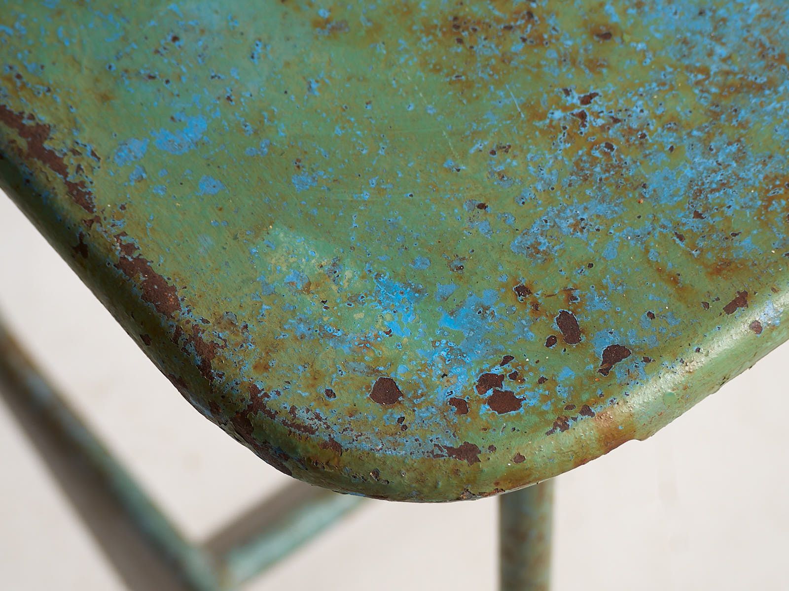 Mint Green Antique Garden Table (C.1920) photo for sale