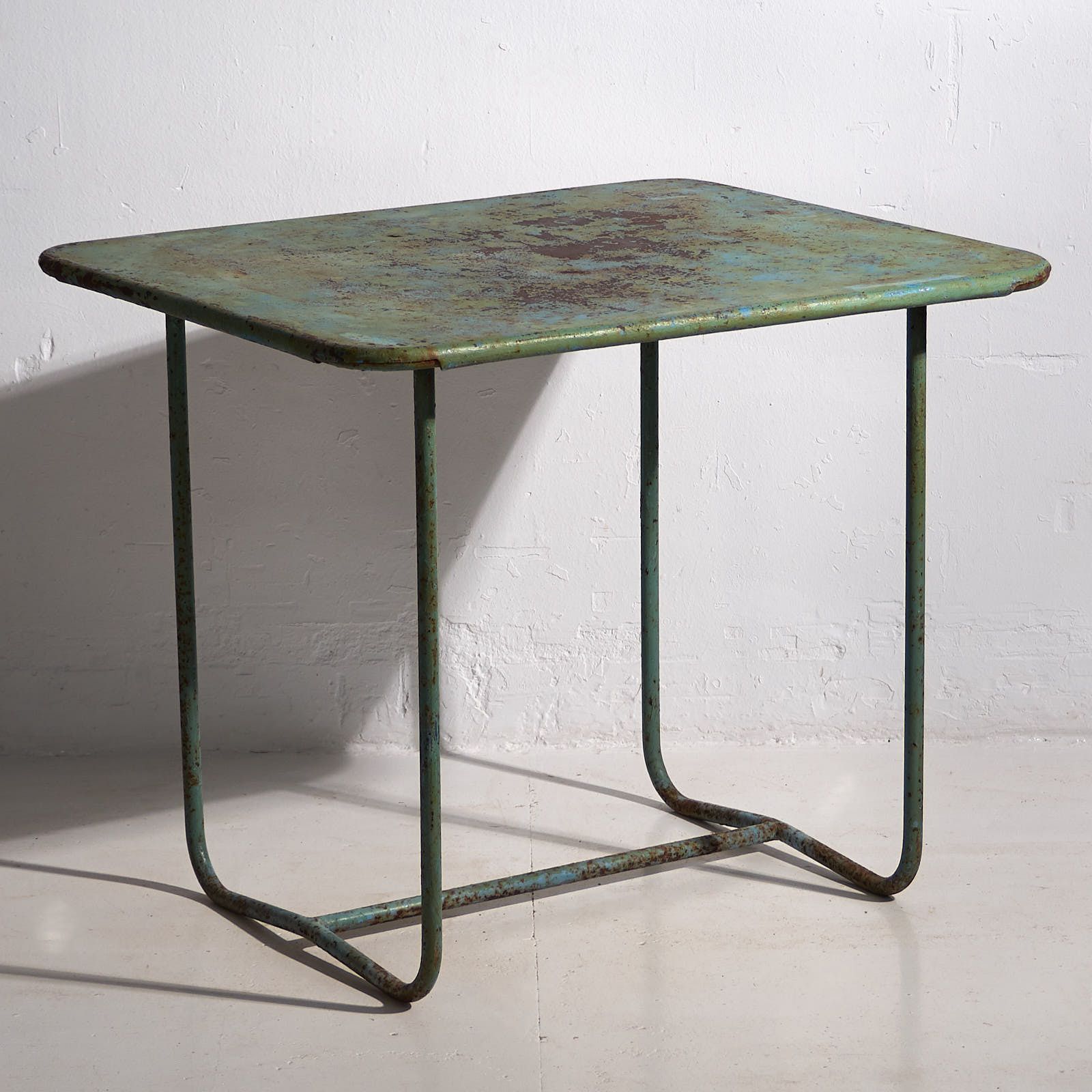 Mint Green Antique Garden Table (C.1920) photo buy