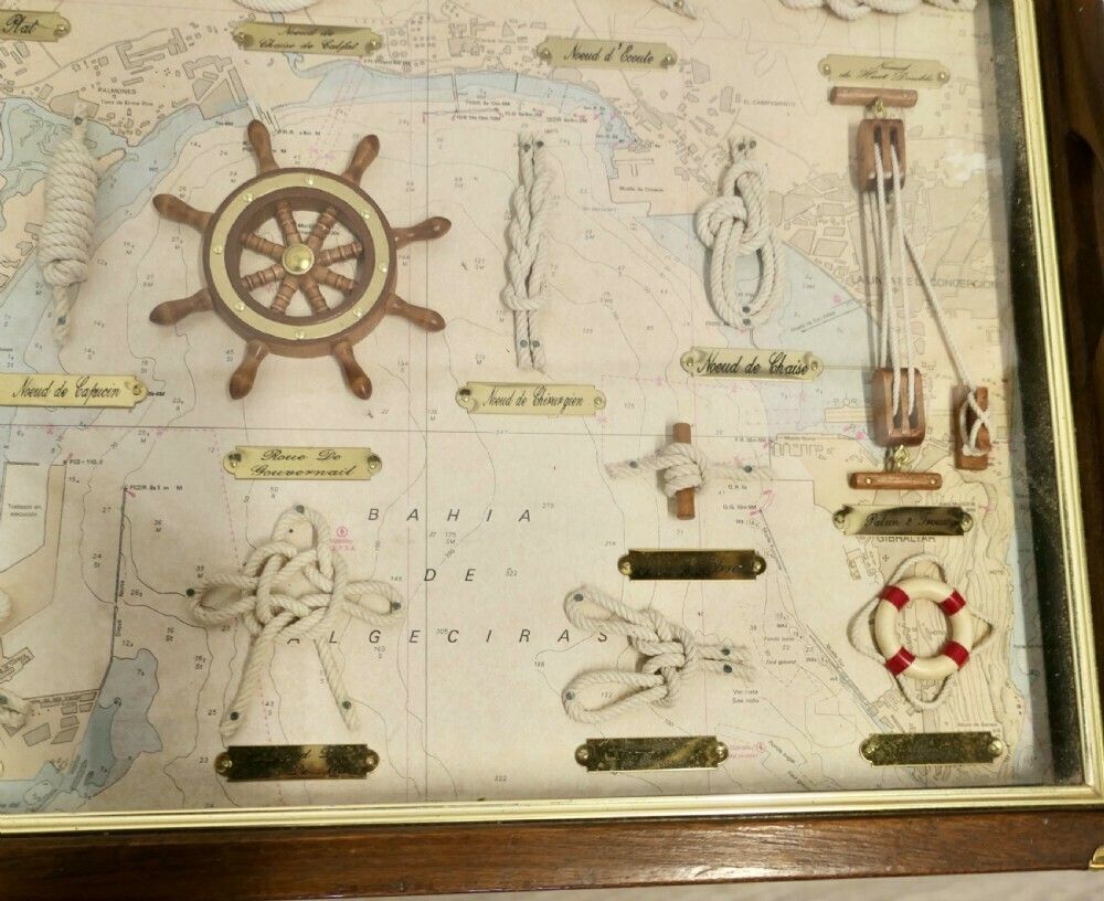 Nautical Theme Shadow Box In The Form Of A Butlers Tray photo buy