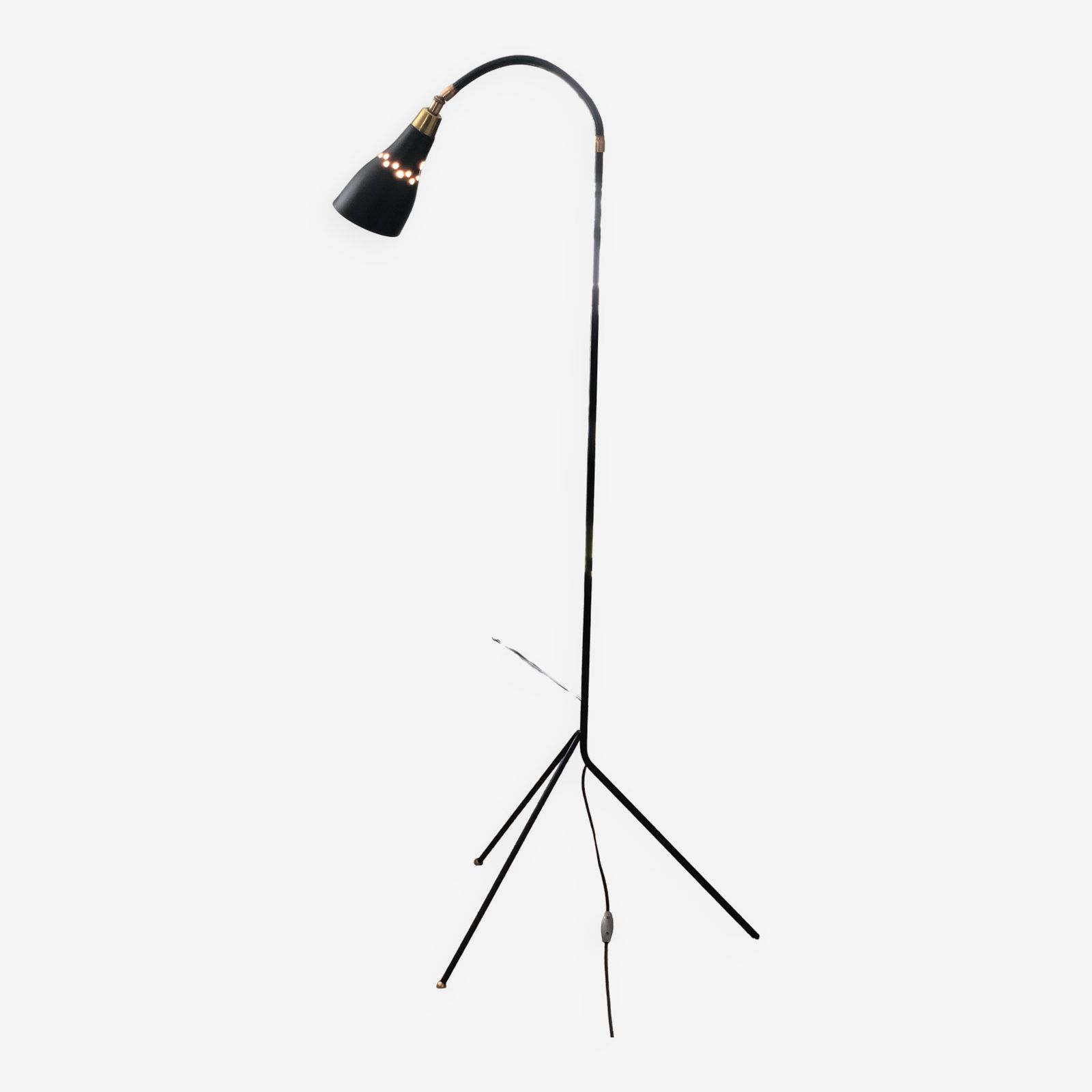 Diabolo Lamp In Black Metal, 1960diabolo Lamp In Black Metal, 1960