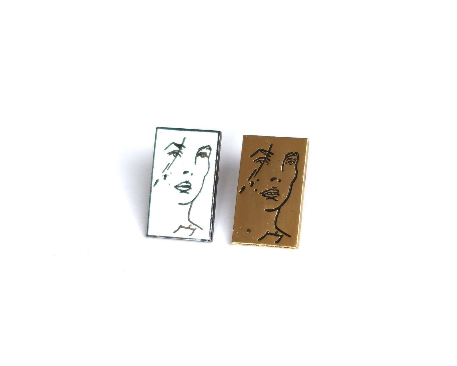 Collector Brooch : Jane Birkin, Drawing By Serge Gainsbourg, Entractes 1991 France / French Music