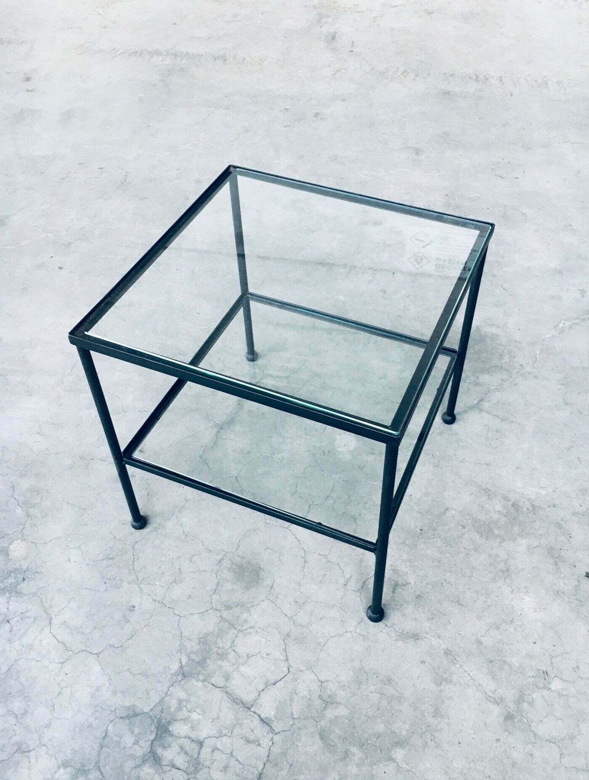 Minimalist Design Two Tier Low Side Table, Belgium 1960's photo buy