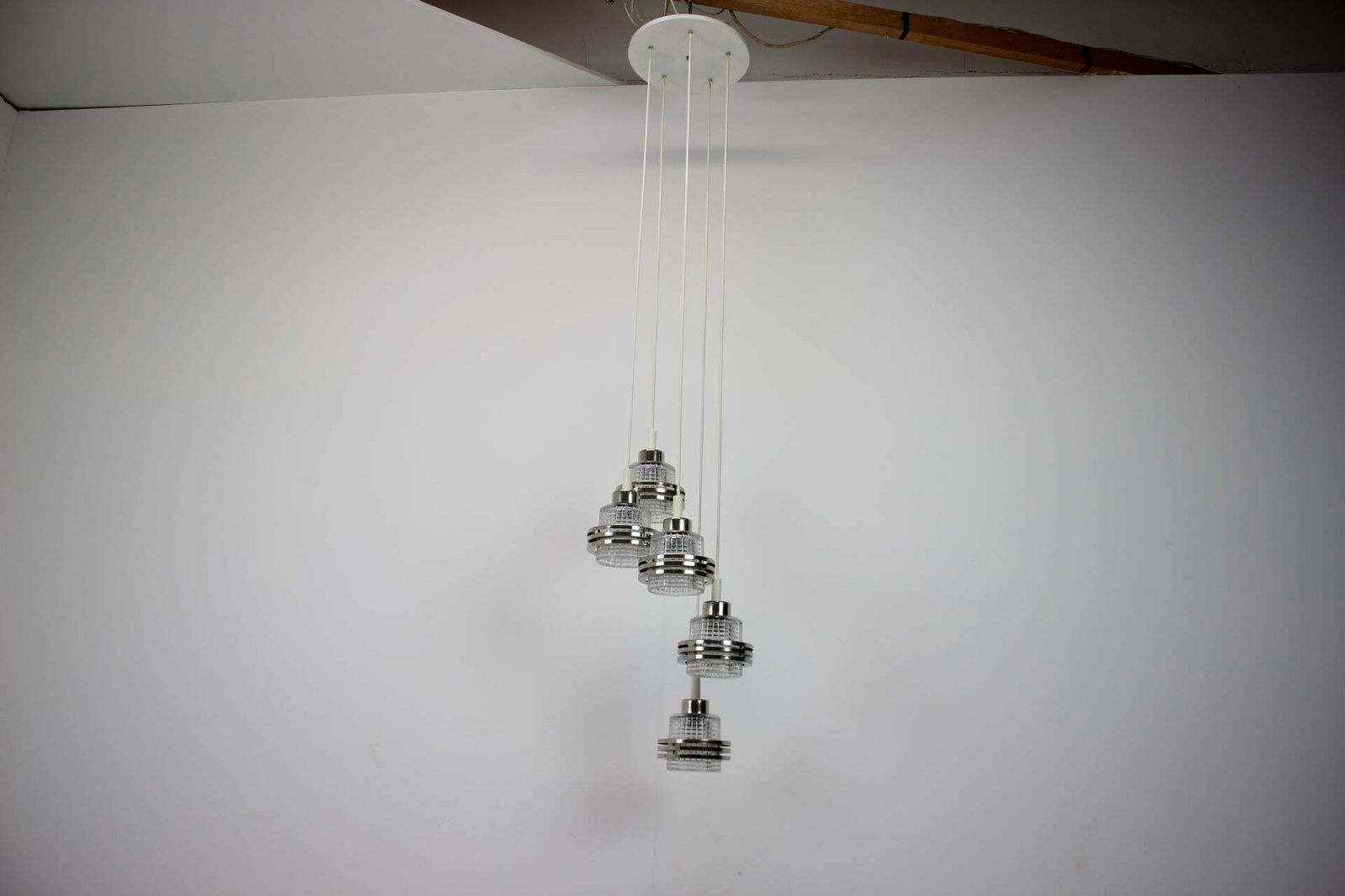 1960s Cascade Chandelier, Czechoslovakia photo for sale
