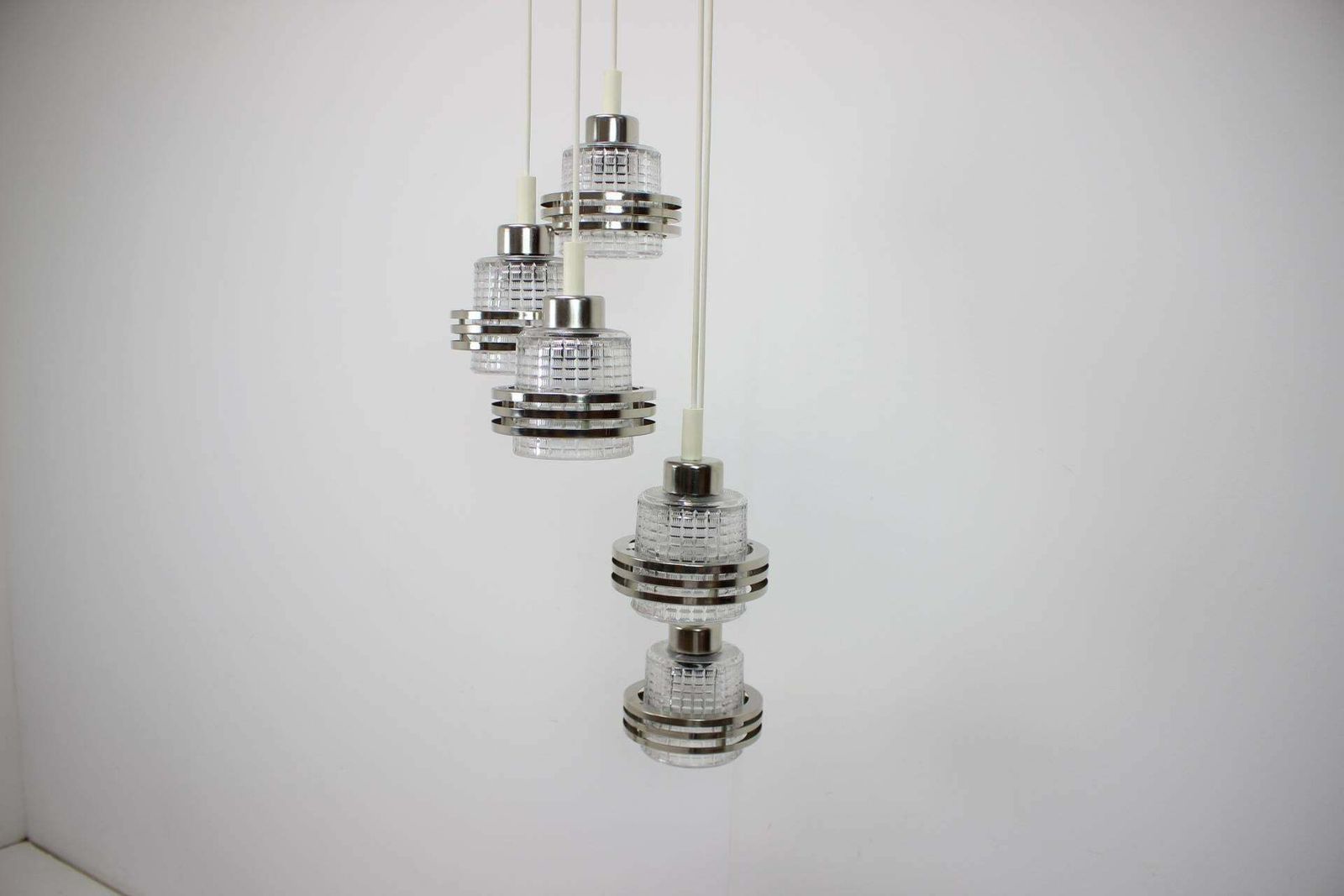 1960s Cascade Chandelier, Czechoslovakia photo Lighting