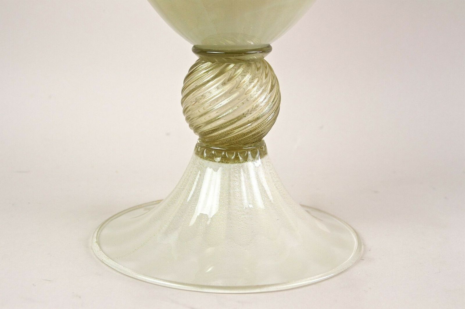 21th Century Golden/ Beige Murano Amphora Vase By Gabbiani Venezia, Italy photo Home Decor