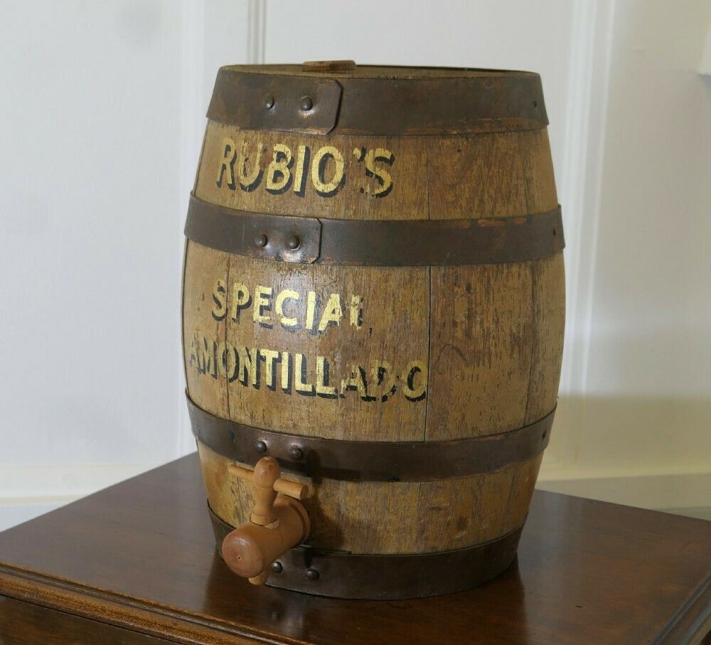 Rubio’s Bar Top Oak Special Amontillado Sherry Barrel