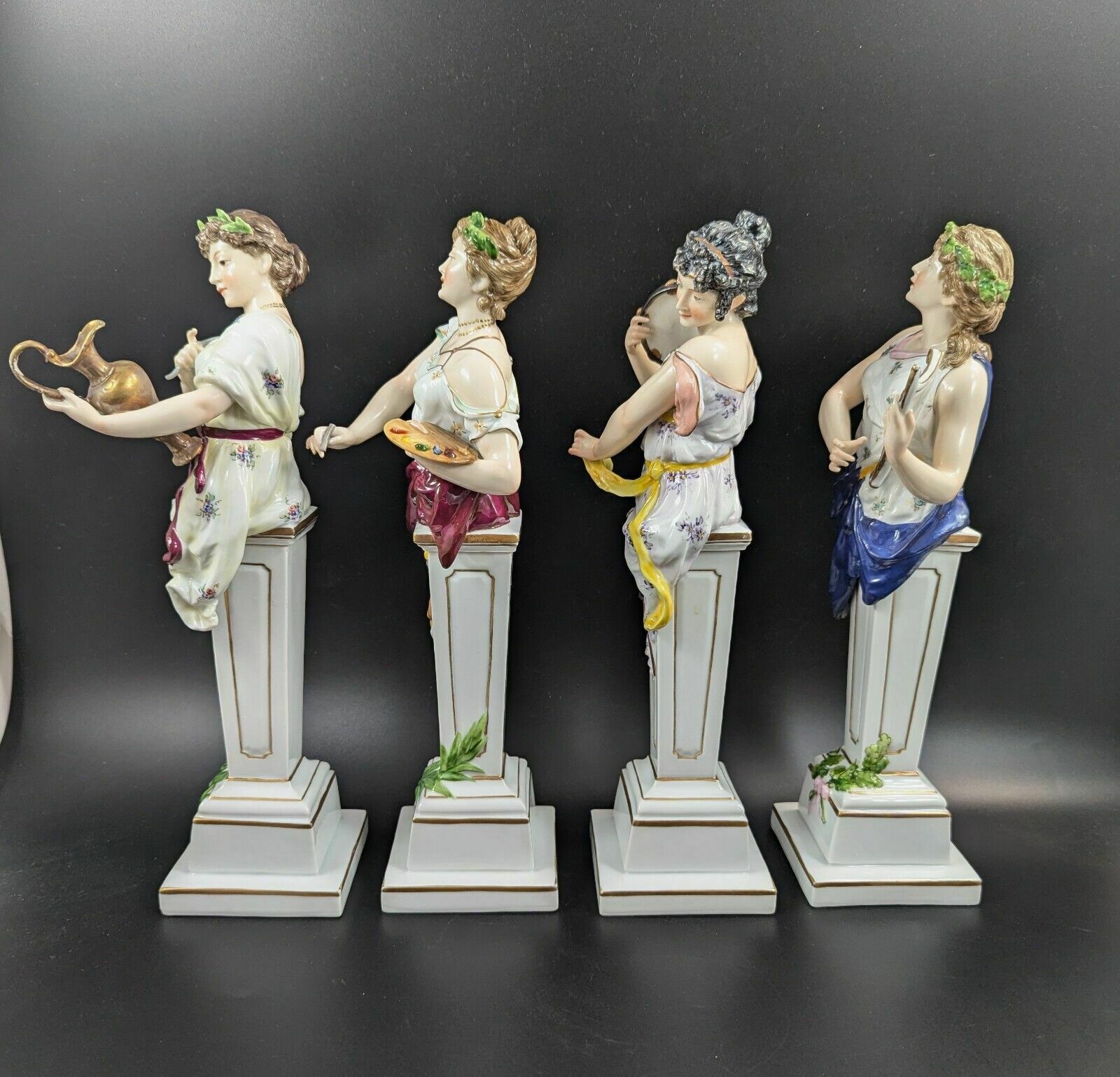 Porcelain Figurines ‘Allegory Of Art’ By Achille Mollica, 19th Century photo furniture