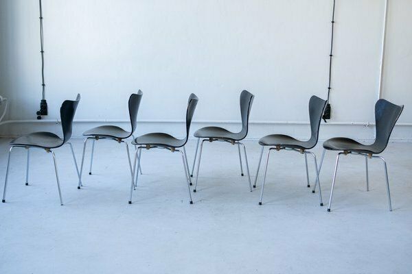 Series 7 Dining Chairs By Arne Jacobsen For Fritz Hansen, Set Of 6 photo buy
