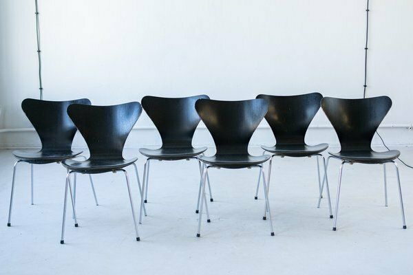 Furniture Series 7 Dining Chairs By Arne Jacobsen For Fritz Hansen, Set Of 6 photo