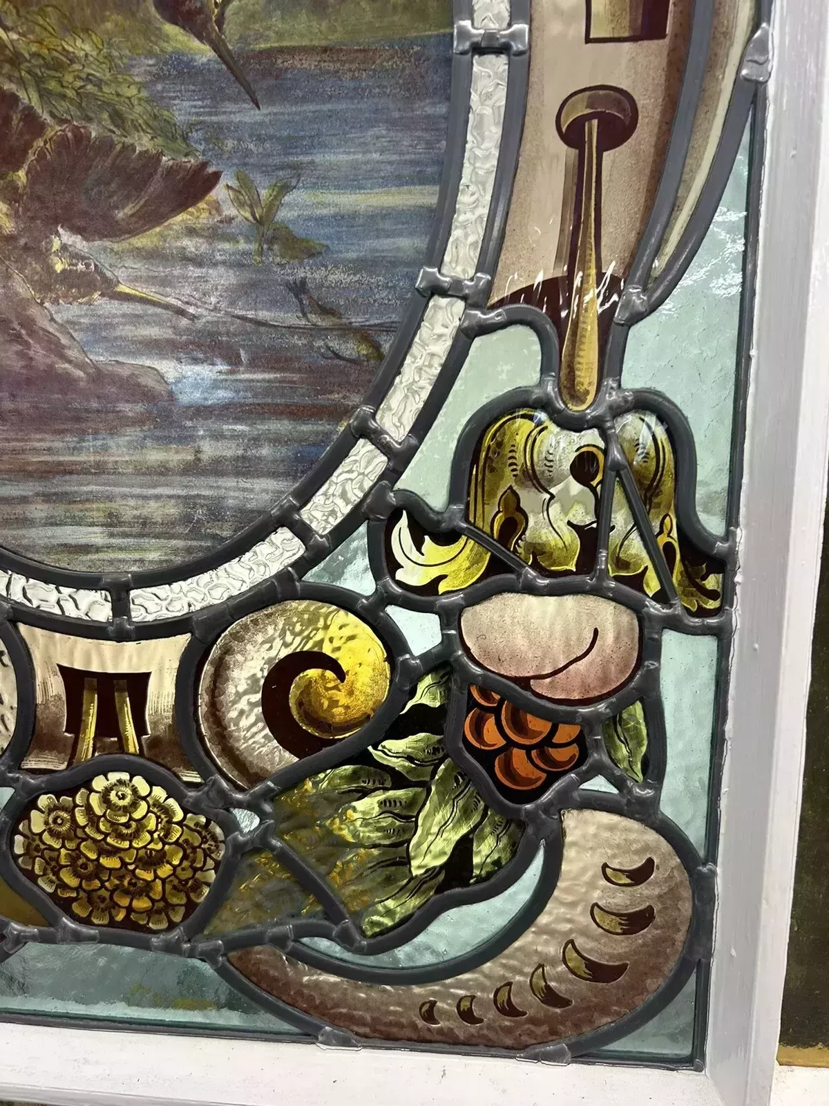 photo for sale Victorian Stained Glass Door Reclaimed Period Old Antique Vestibule Internal
