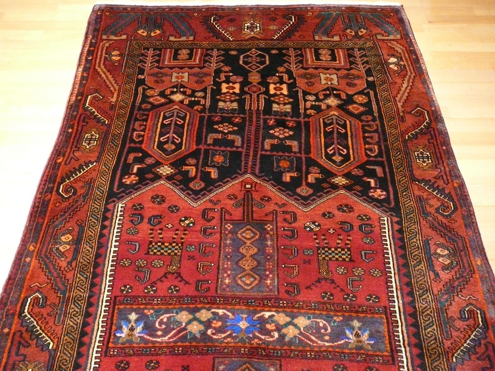 Vintage Garus Wide Runner Rug 9.0 X 4.3 Ft / 274 X 130 Cm photo Textiles