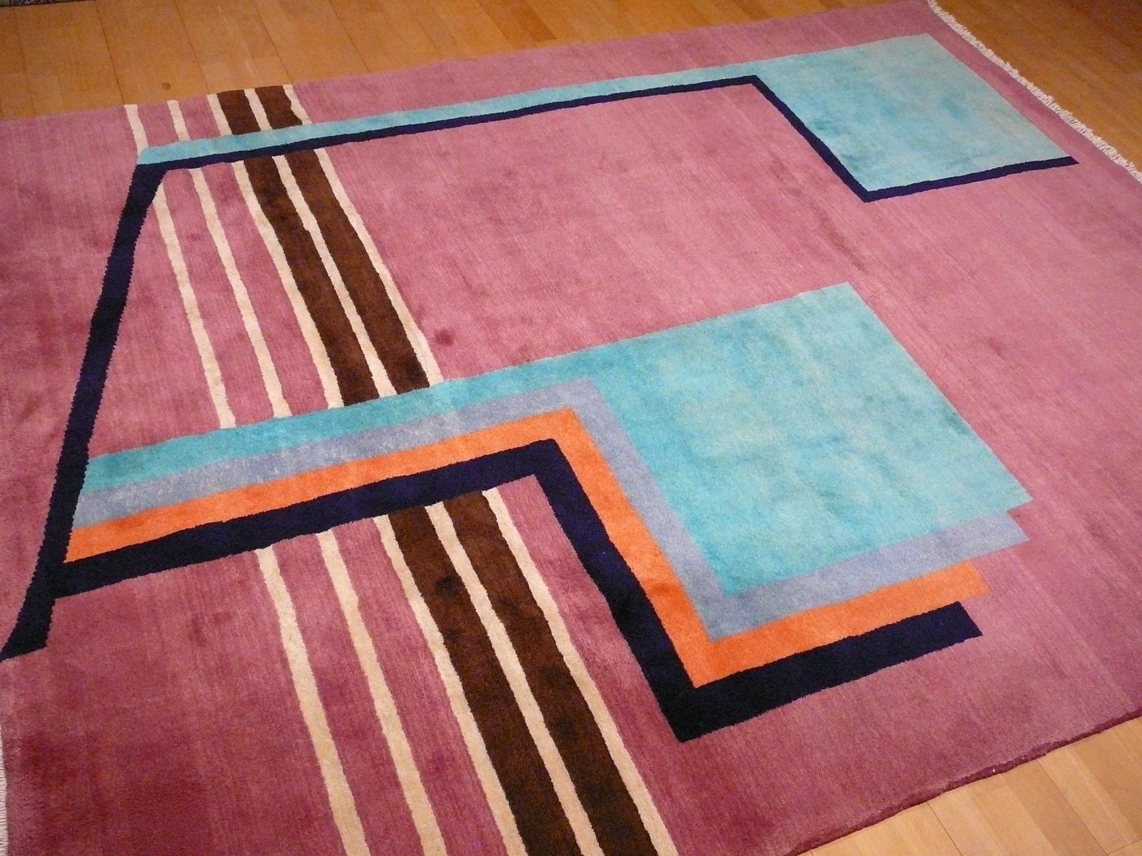 photo furniture 09534 Sultanabad Art Deco Vintage Rug 8.3 X 6.6 Ft / 254 X 200 Cm