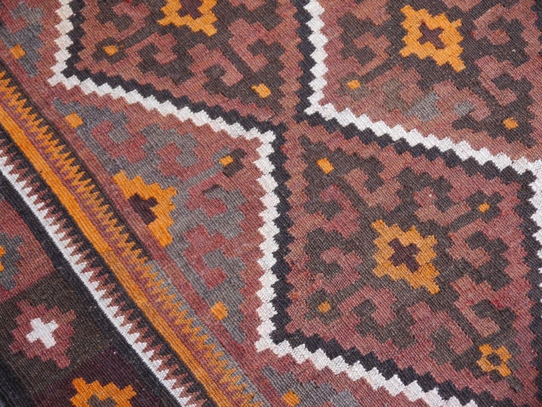 Textiel Oversized Vintage Kilimkleed 363 X 153 Cm | 12 X 5 Ft photo