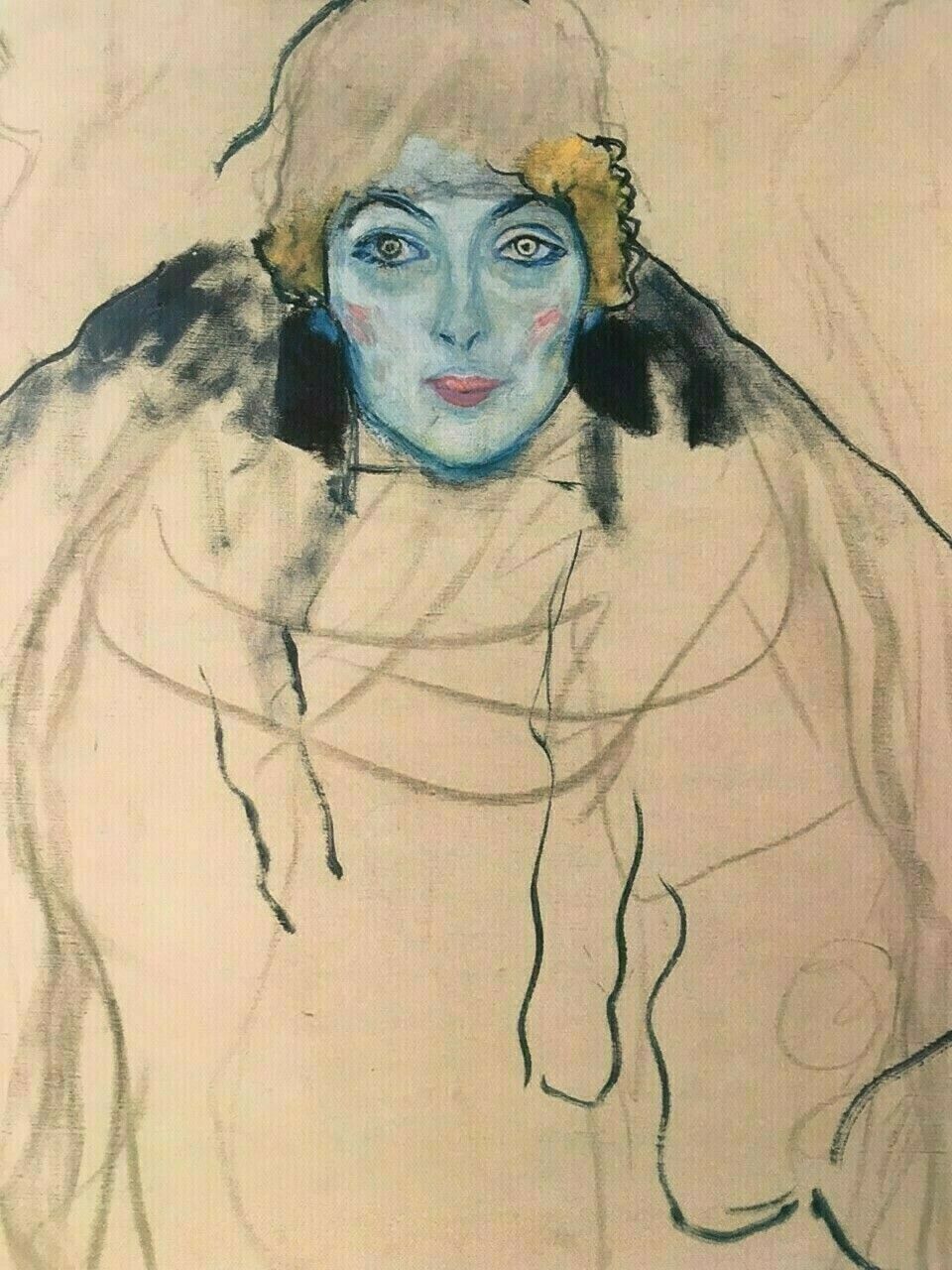 Egon Schiele 20th Century Canvas Print Wall Art Ghost Girl photo for sale