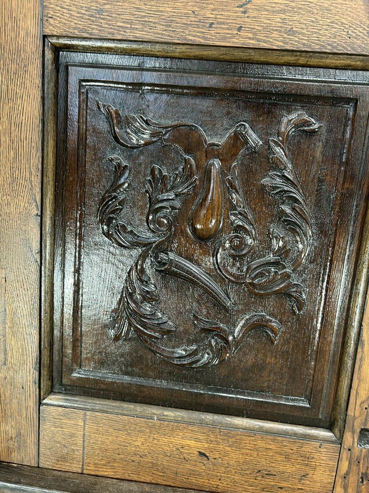 Arched Solid Oak Doors Frame Reclaimed Period Double French Antique Set Leaded photo Home Fixtures