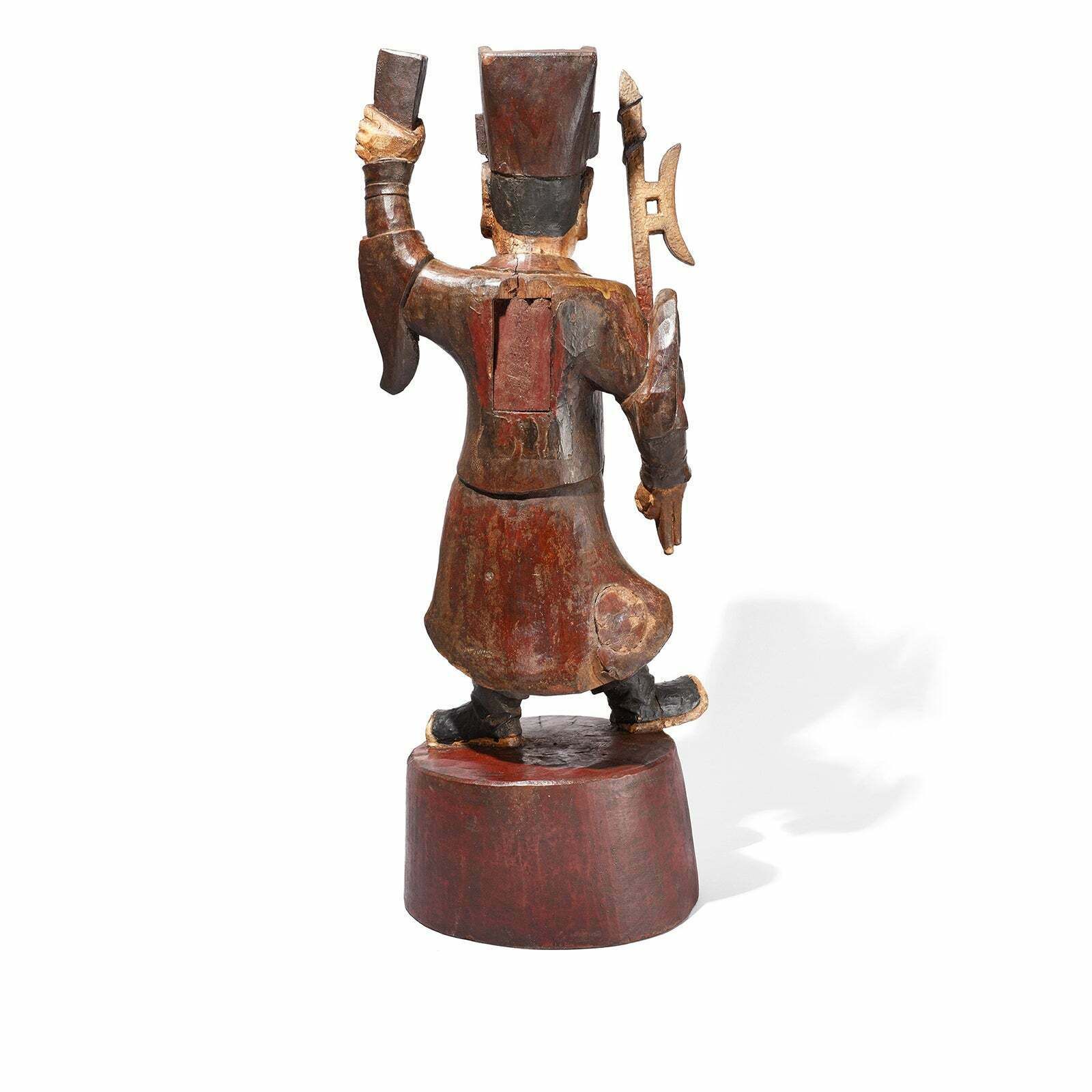 Antique Chinese Erlang Shen Taoist Statue   19th Century photo 875.0