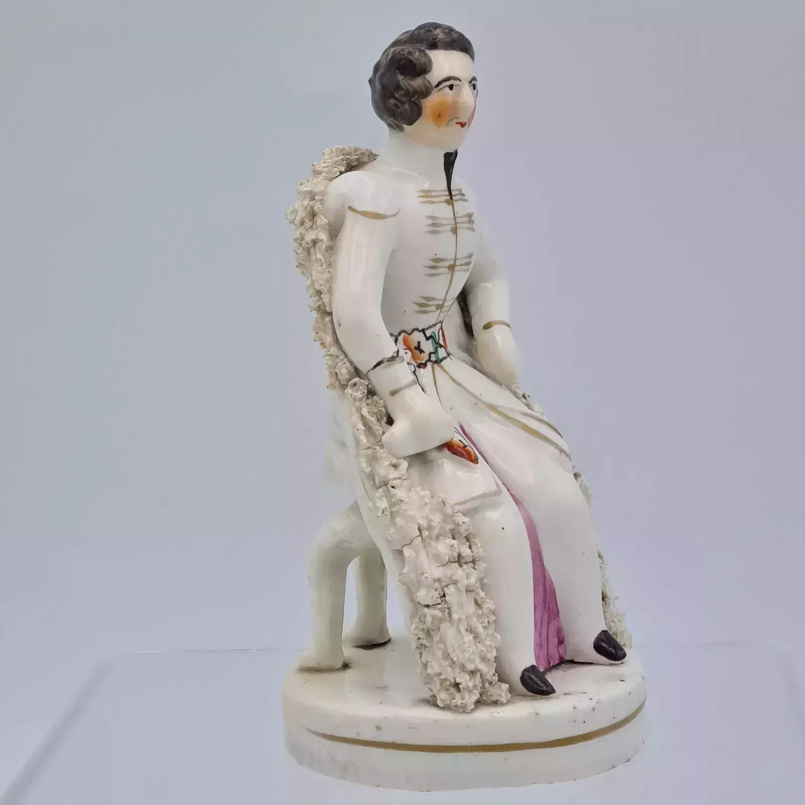 Antique Staffordshire Royal Albert Figurine H13cm Rare Albert Of Queen Victoria photo vinterior