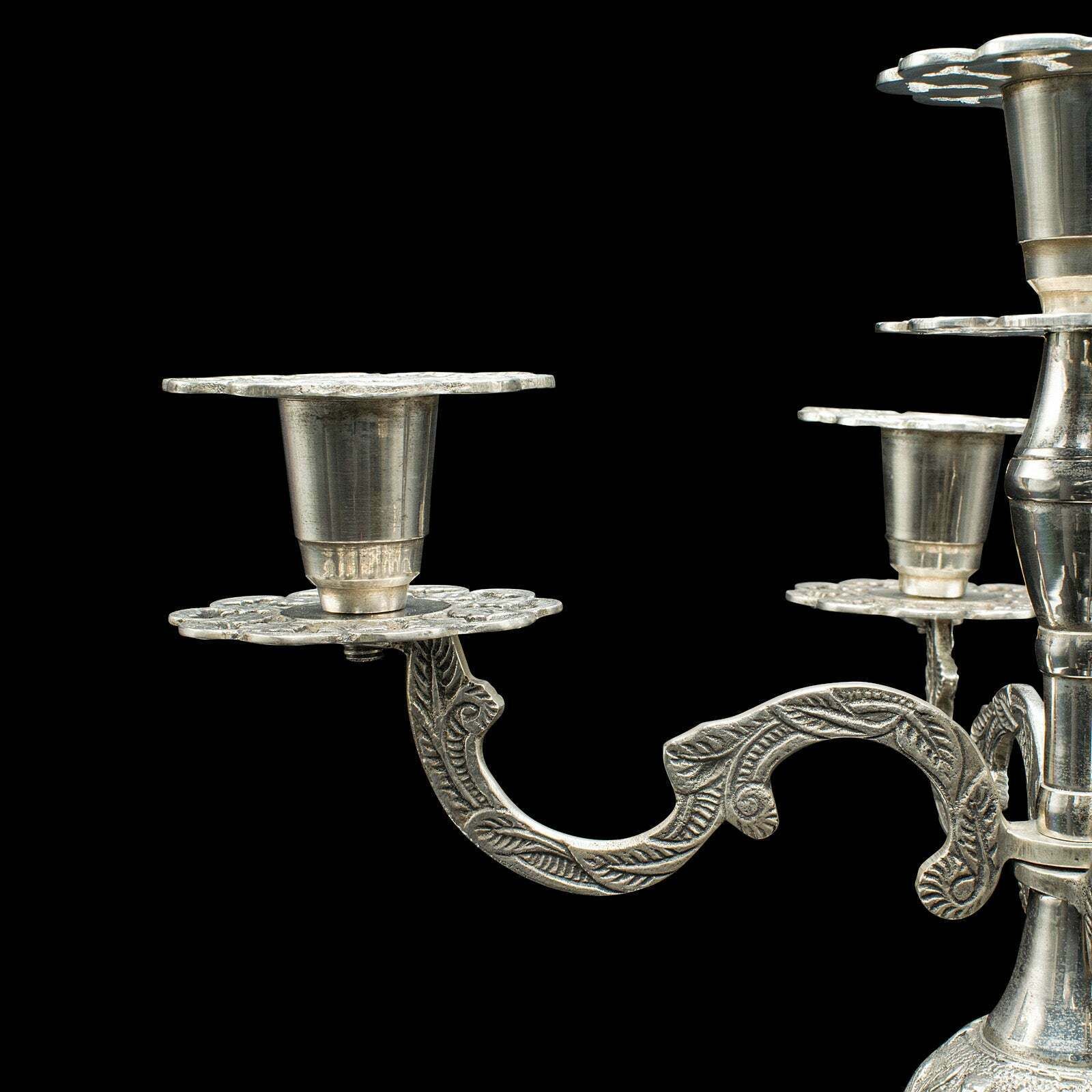 Vintage 4 Branch Candlestick, Candelabra, Table Centrepiece, Art Deco, C.1940 photo buy