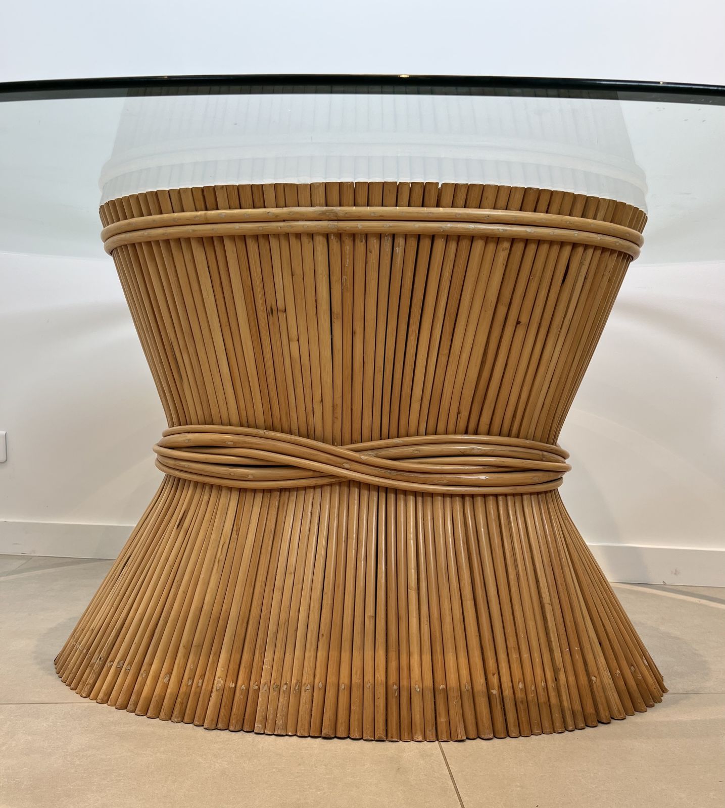 “Epi De Blé” Bamboo Dining Table By American Designer Elinor Mc Guire photo buy