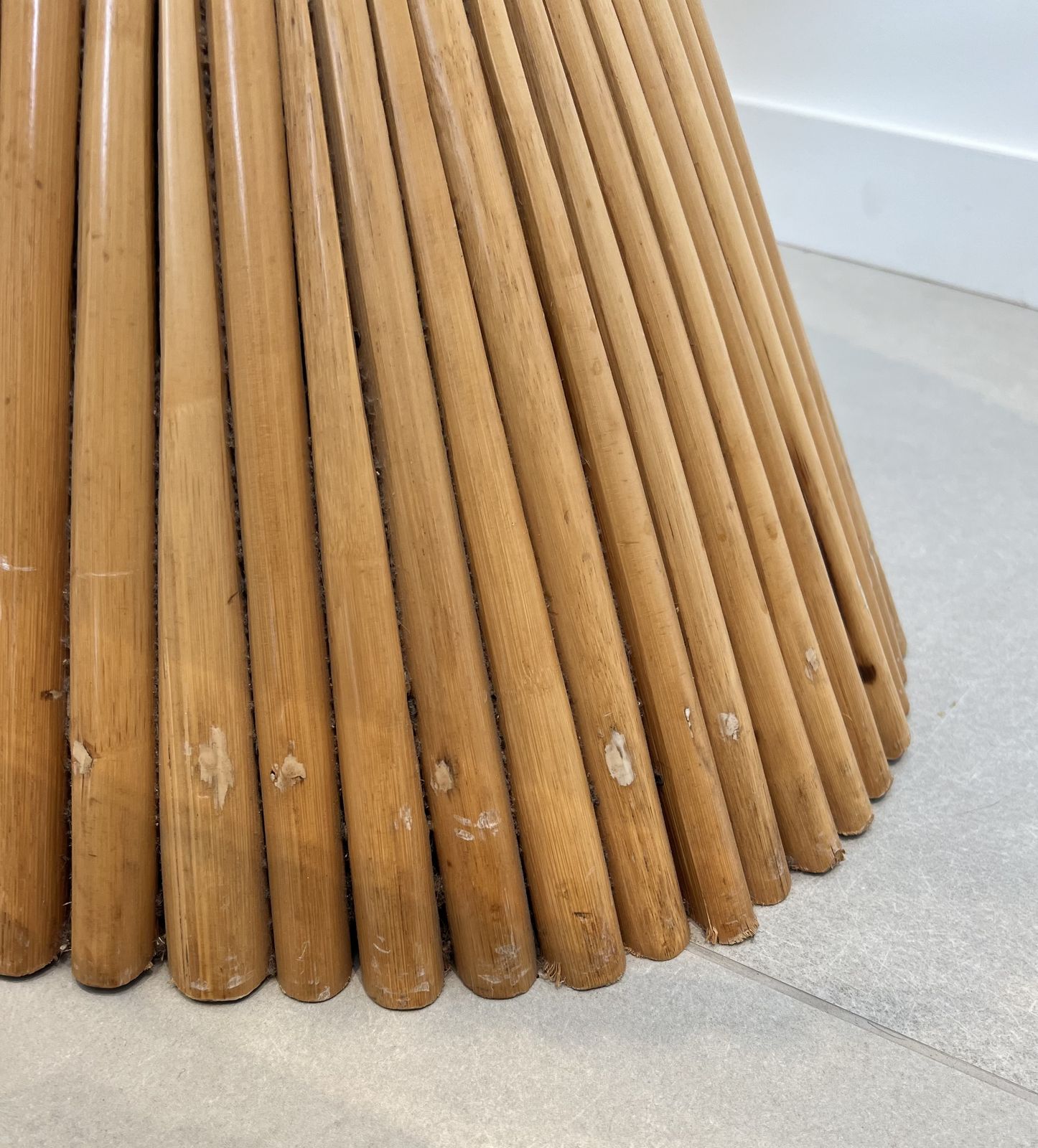 Furniture “Epi De Blé” Bamboo Dining Table By American Designer Elinor Mc Guire photo