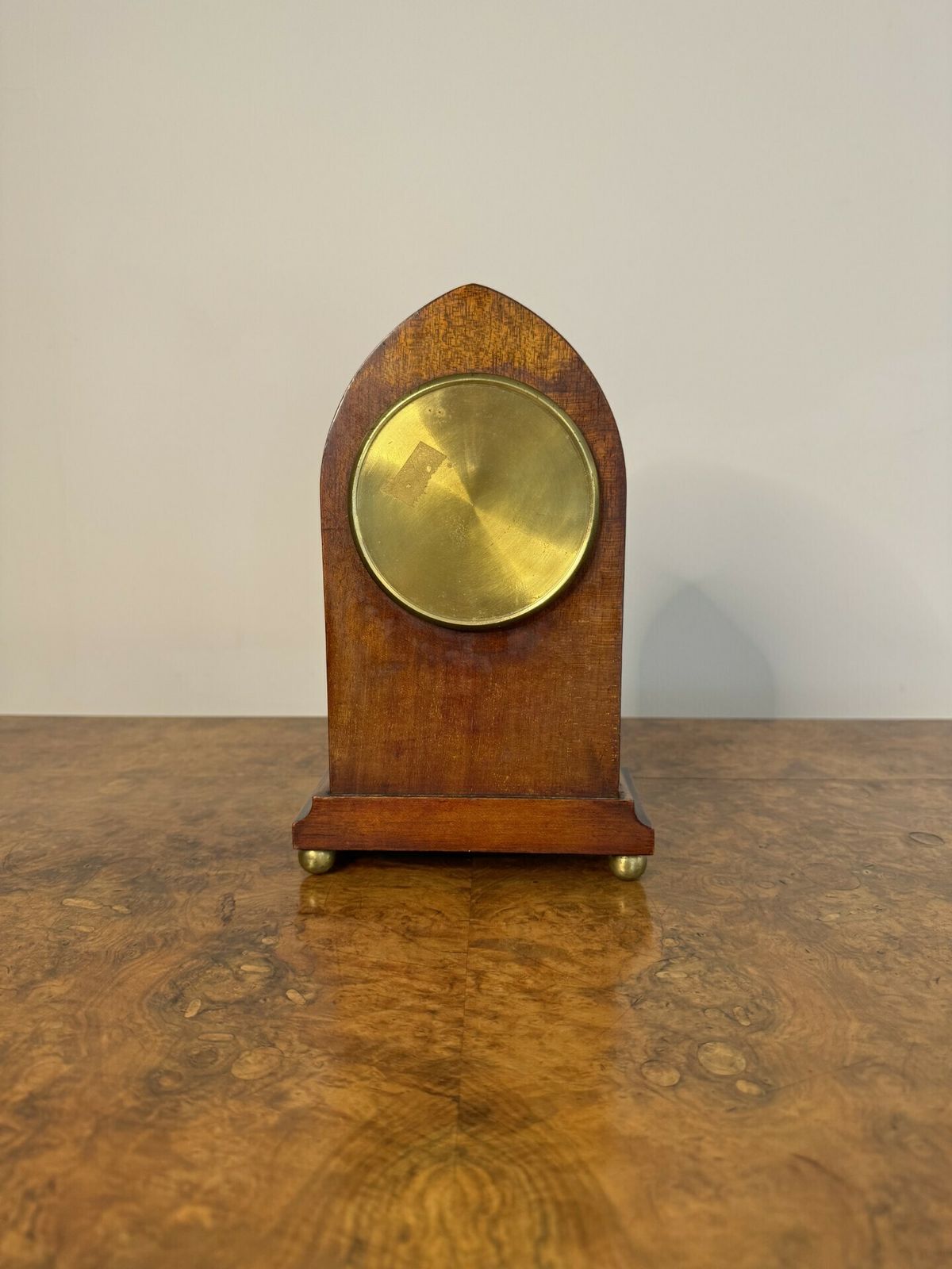 Lovely Antique Quality Mahogany Inlaid Satinwood Mantle Clock By Mappin & Webb London photo vinterior