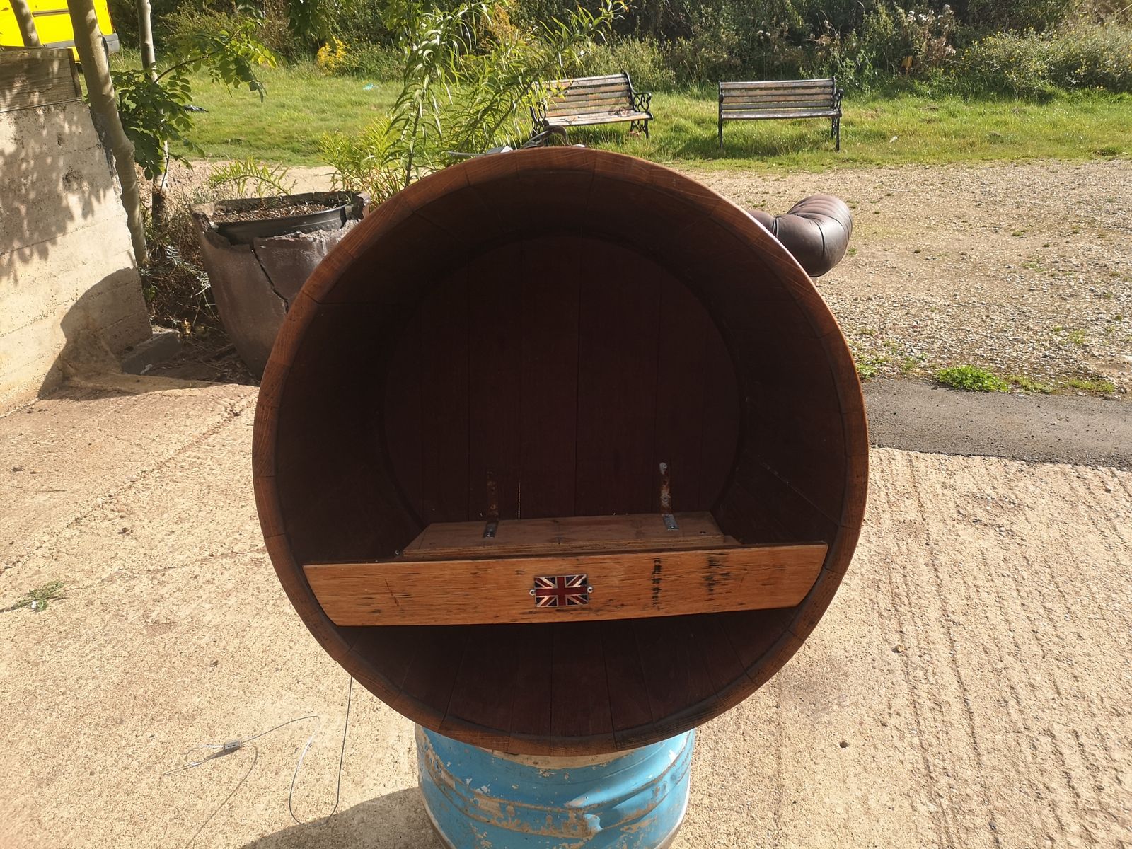 Shop, Pub/ Bar, Barrel Display. Fire Log Barrel photo furniture