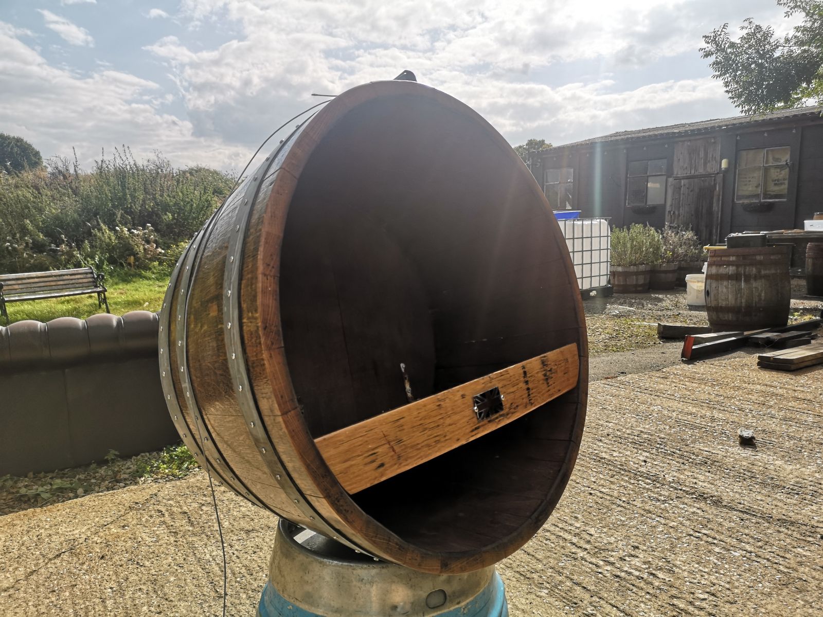 Shop, Pub/ Bar, Barrel Display. Fire Log Barrel photo buy