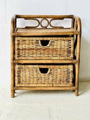 Rotan Bijzettafel, Jaren 1990 photo furniture