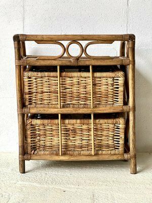 photo furniture Rotan Bijzettafel, Jaren 1990