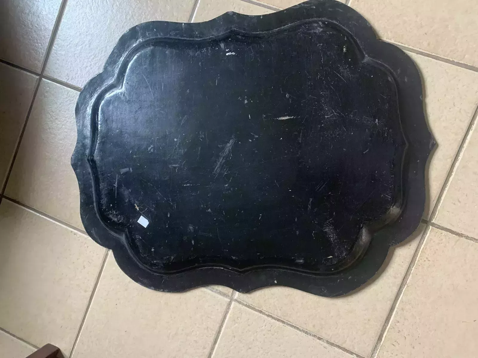 A Rare 19th Century Set Of 3 Papier Mache Trays photo 650.0