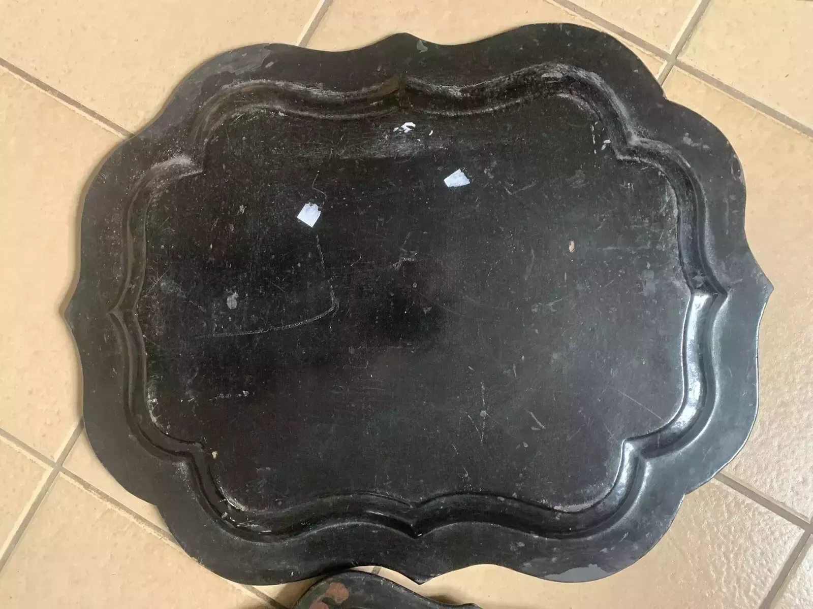 A Rare 19th Century Set Of 3 Papier Mache Trays photo vinterior