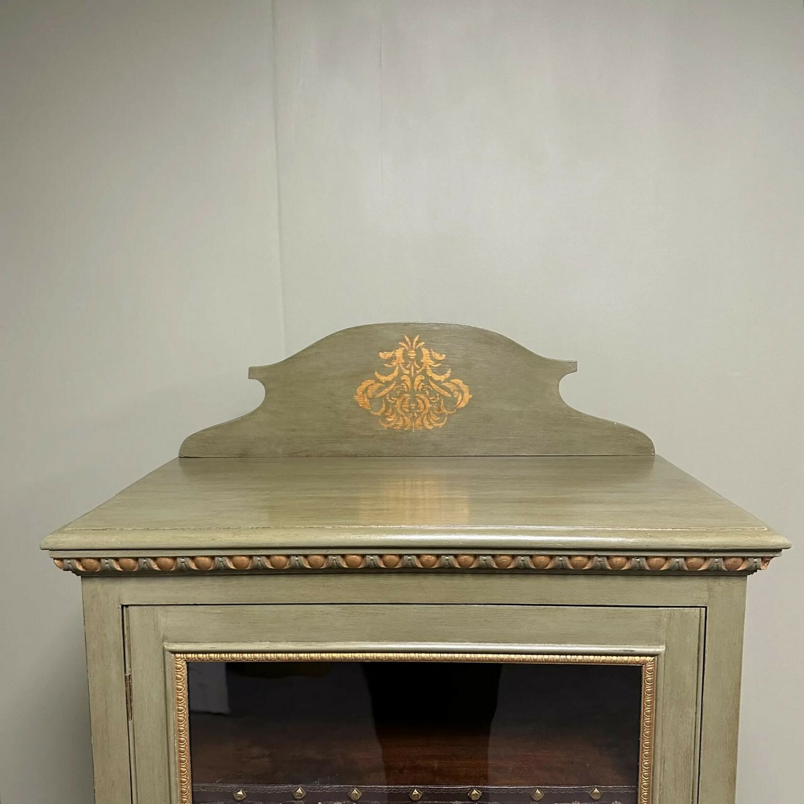 Elegant Edwardian Antique Painted Cabinet photo buy