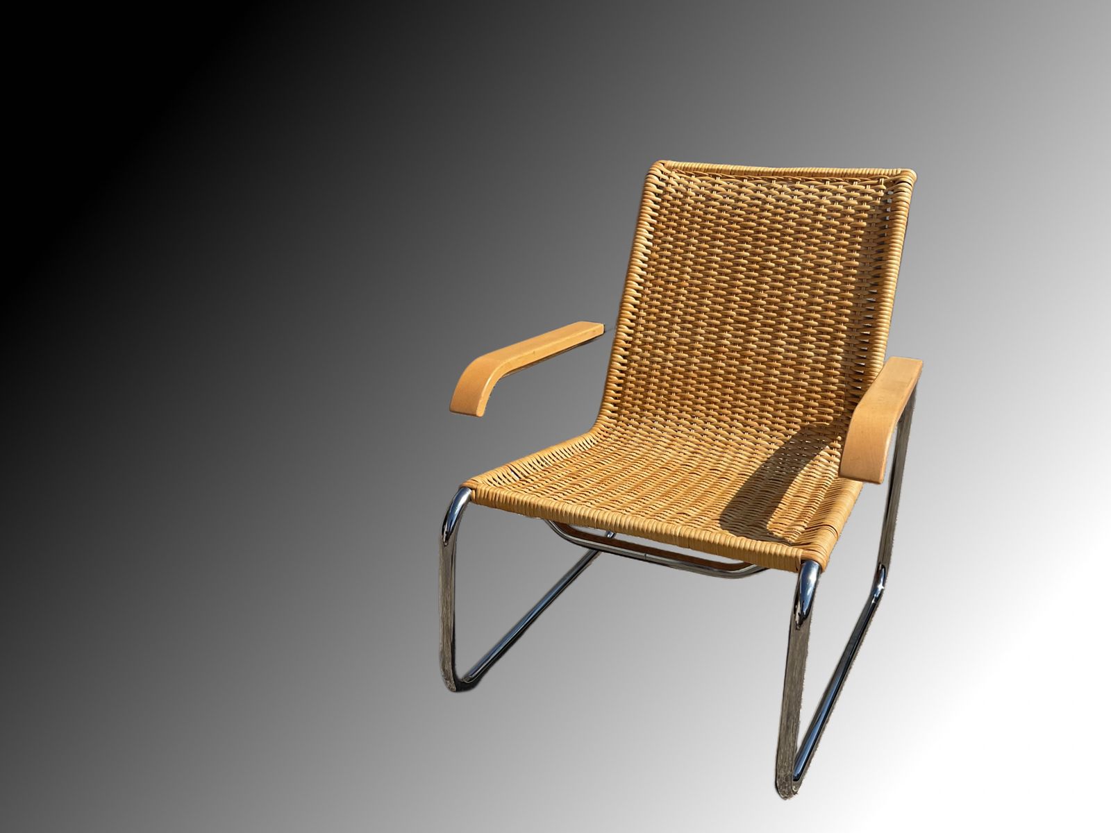 Bauhaus Design Armchair, Model B35, Designed By Marcel Breuer For Thonet 1929 photo vintage