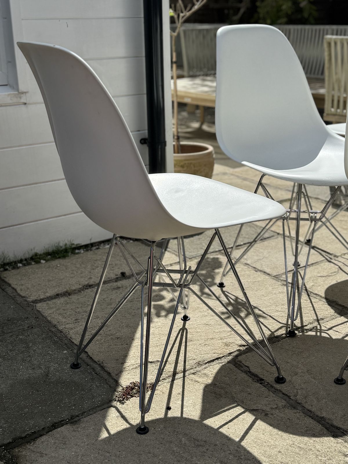 White Vitra Eames Eiffel Chairs X 10 photo for sale
