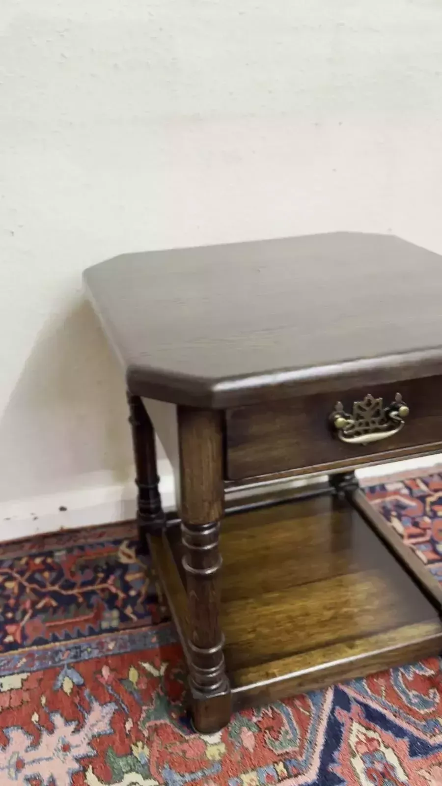 Outstanding Quality Oak End Table photo furniture