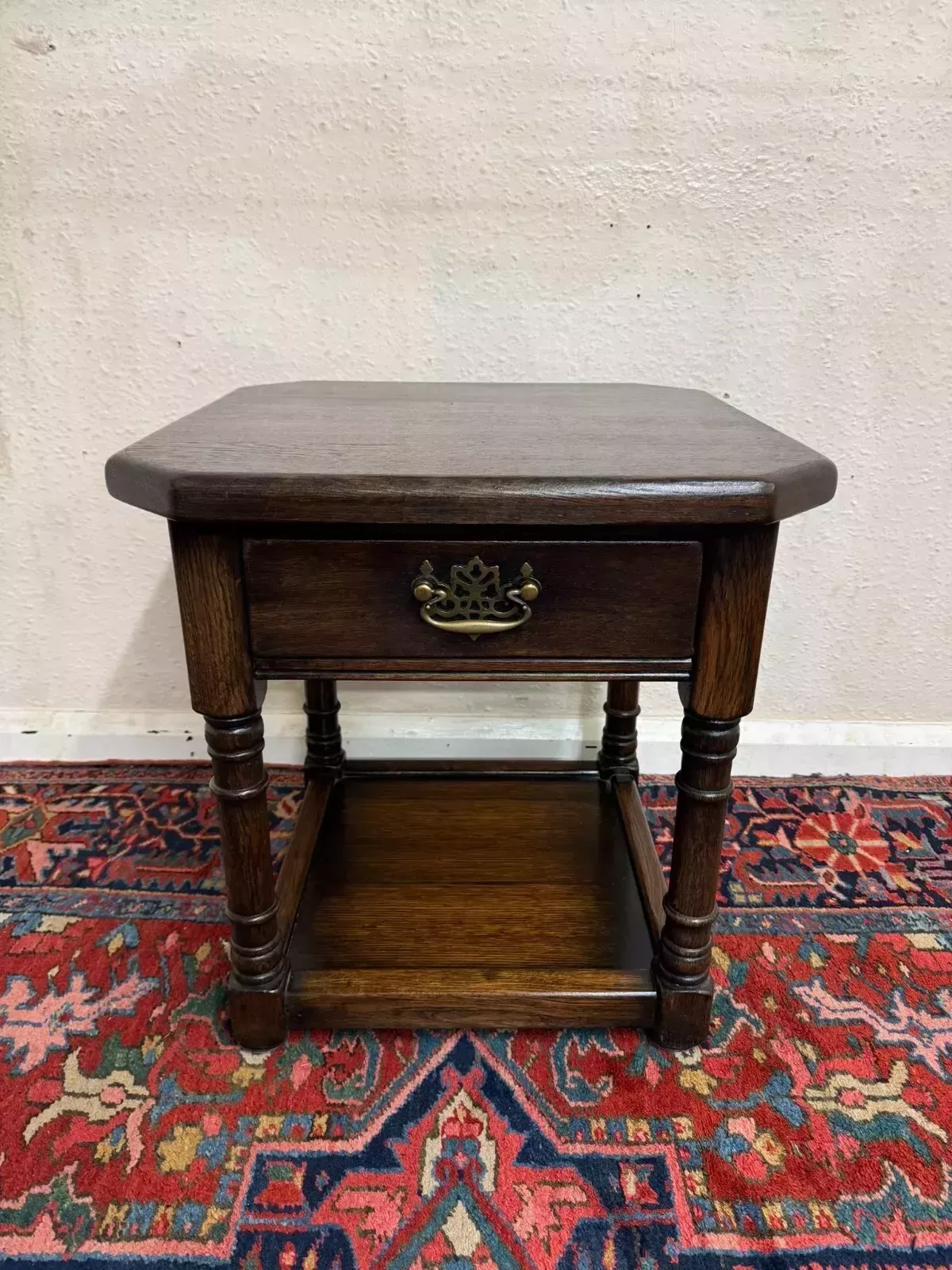 Outstanding Quality Oak End Table photo for sale
