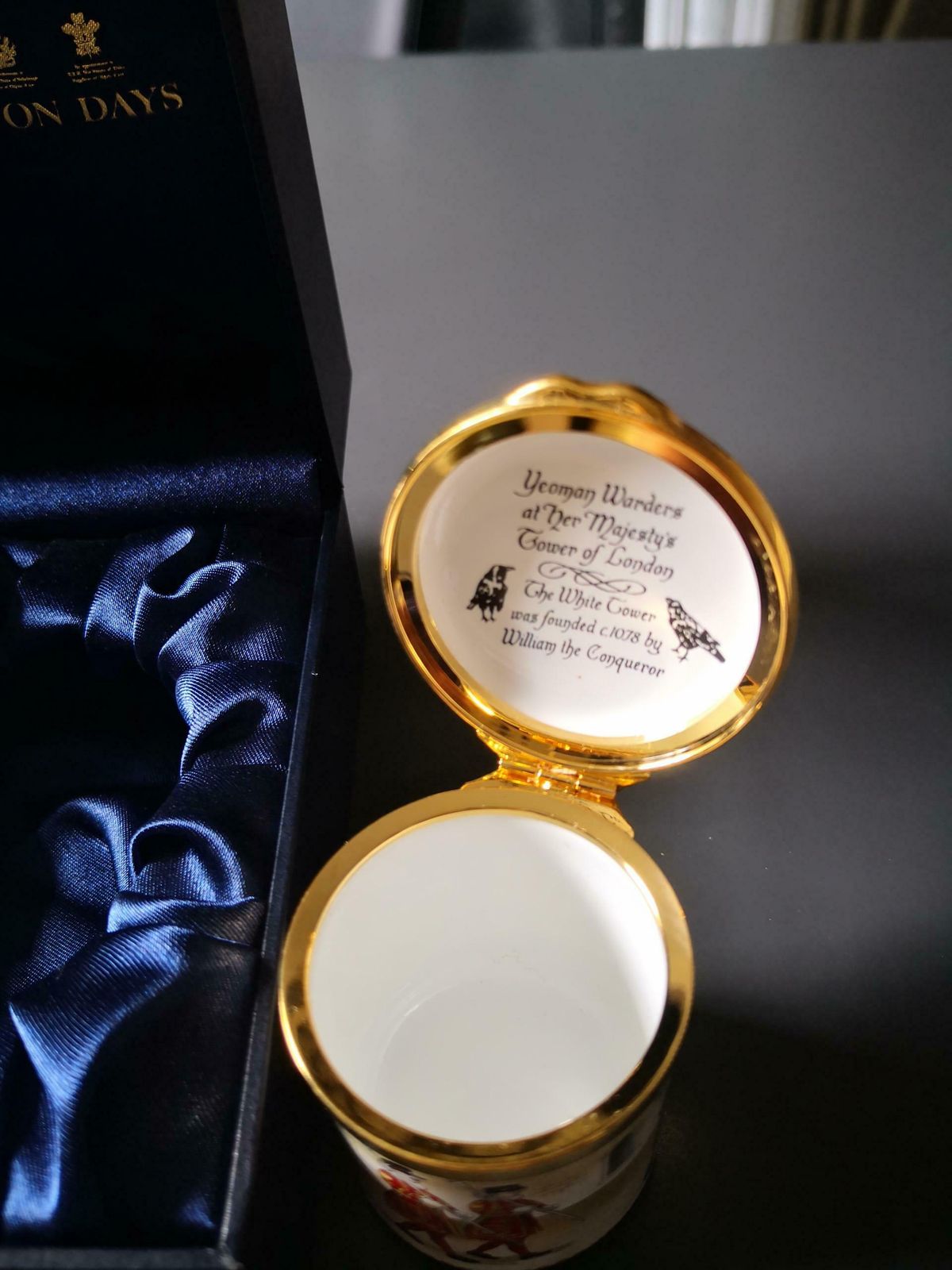 Halcyon Days Beefeater Enamel Trinket Box In Giftbox photo buy