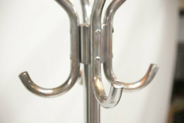 Bauhaus Style Chrome Tubular Coat Rack By Hynek Gottwald, 1940s photo Furniture