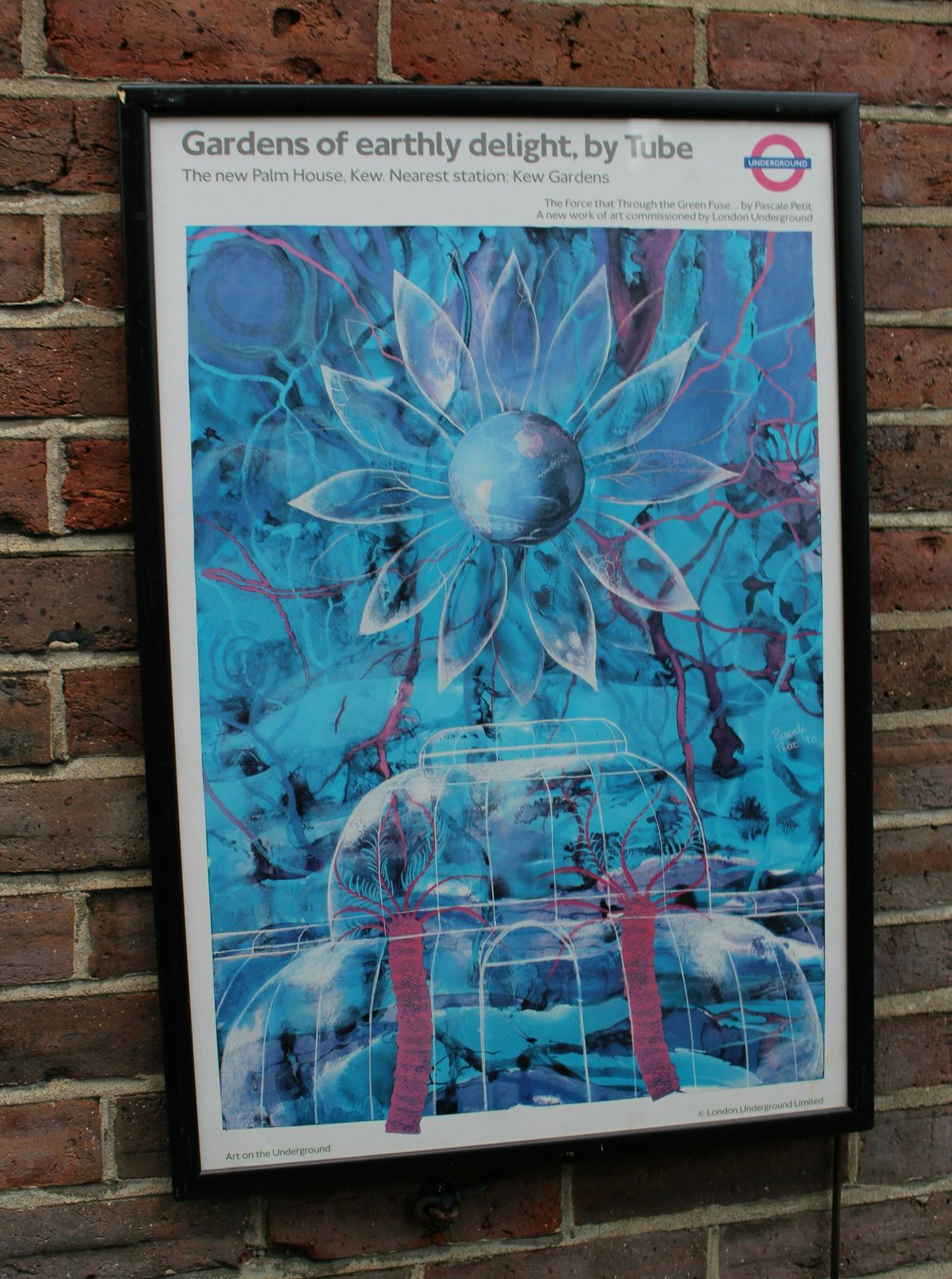 London Underground Poster 'Gardens Of Earthly Delight, By Tube'