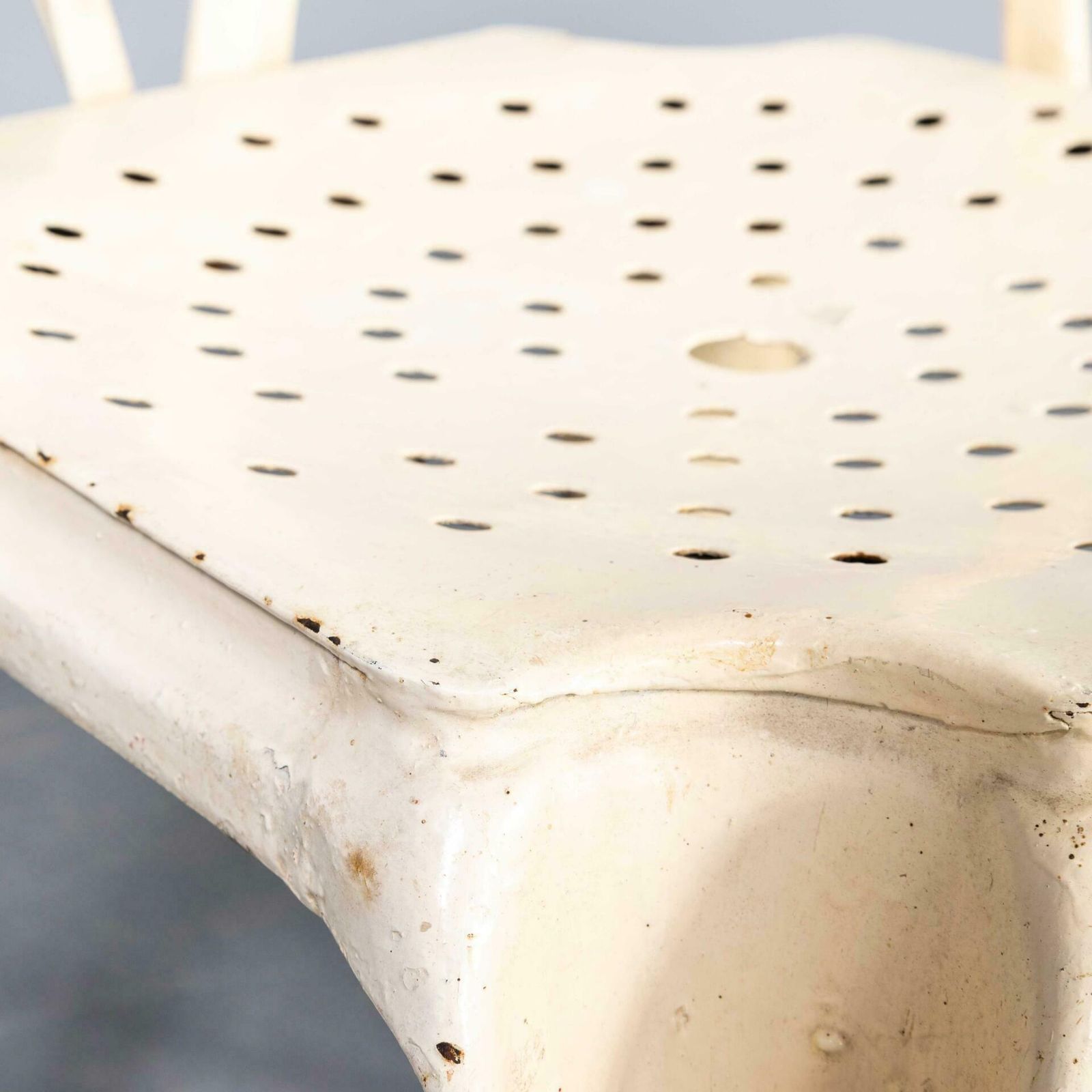1950’s Original French Multipl’s Dining Chairs – Set Of Six White photo furniture